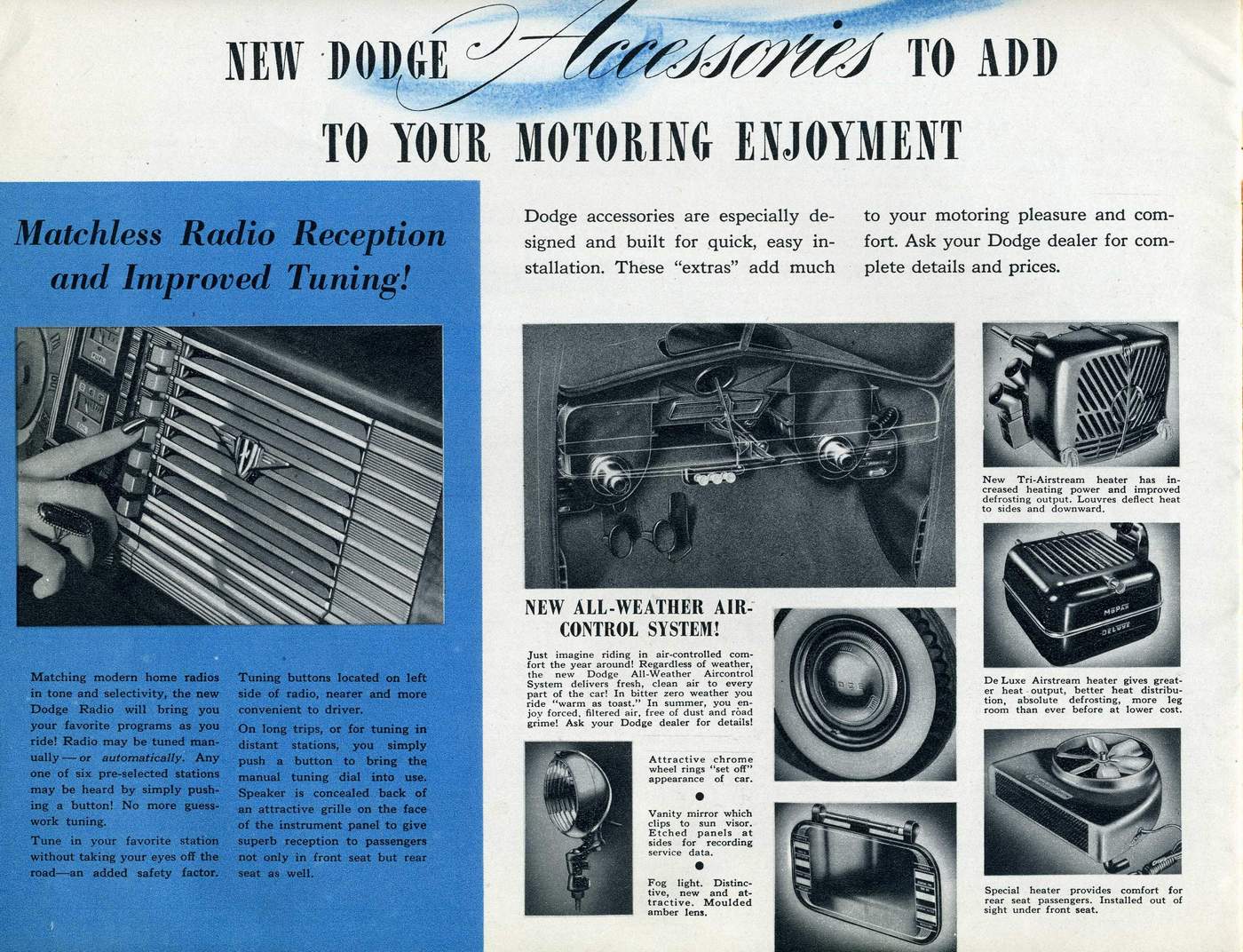 1940 Dodge Car Brochure Page 4